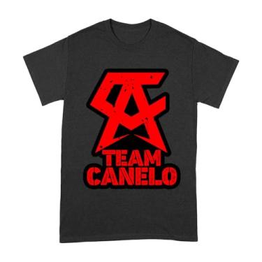 Imagem de Camiseta Team Canelo Alvarez Boxing Champion Supporter - Mostre seu orgulho de lutador, Preto, 3G