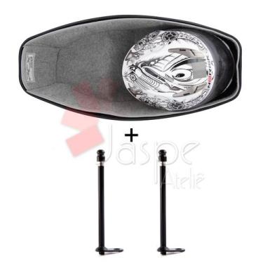 Imagem de Forração Honda Pcx 150 Forro Baú 19 20 Cinza + 2 Antena - Jaspe Ateliê