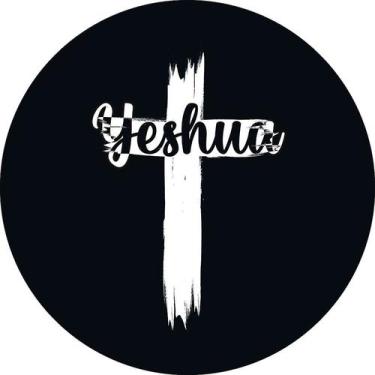 Imagem de Painel De Festa Redondo 1,50x1,50 - Evangélico Yeshua e Cruz 051 - Via