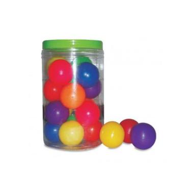 Imagem de Bola Lisa de Borracha Pet Brinquedo 16 Pçs - J. Pet