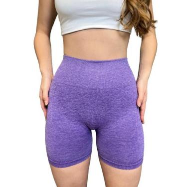 Imagem de Shorts Feminino Fit Empina Bumbum Academia Sem Costura Estica - GIP, R