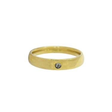 Imagem de Aliança 6mm Casamento Tungstênio Ouro18k Noivado Zircônia Feminino - O