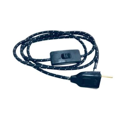Imagem de Instala Rabicho Tecido C Interruptor Abajur 1,50mt + Tomada - Immediat