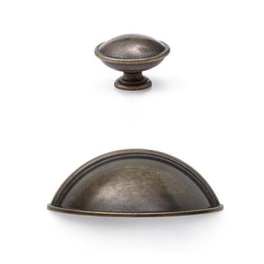 Imagem de Puxador Concha Puxador de armário Cozinha Puxador Gaveta  Kit 18 Pçs -