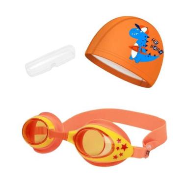 Imagem de Kit Natação Infantil com Óculos Estojo e Touca Coleção Estrelas - Hero