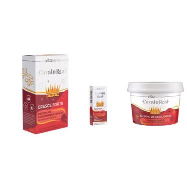 Imagem de Vita Seiva Cavalo Real Cresce Forte 03 Produtos (Kit Cresce/Aditivo/Ba