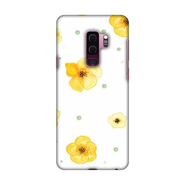 Imagem de Amzer Capa traseira rígida de encaixe fina com cabo USB tipo C e kit de limpeza de tela para Samsung Galaxy S9 Plus - Lilies HD, capa traseira ultra leve