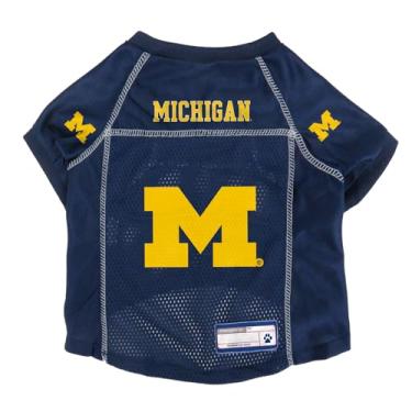 Imagem de Littlearth Camiseta NCAA Michigan Wolverines Pet Jersey, média, cor da equipe (120134-UMIC-M)