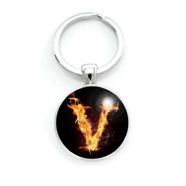 Imagem de Chaveiro Letra "V" do Alfabeto - RECANTO ASTRAL