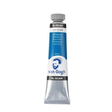 Imagem de Tinta Óleo 20 Ml Talens Van Gogh Serie 1 Phthalo Blue 570, 20ML