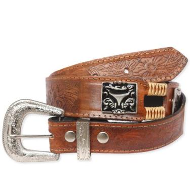 Imagem de Cinto Country Couro Legítimo Fivela Removível DRC CI70 Original, Havan