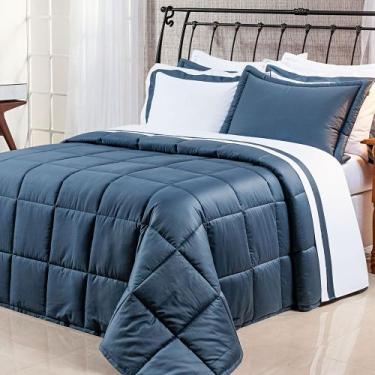 Imagem de Edredom King Pádua 3Pçs Dupla Face Tecido Egípcio 400 Fios 100% Algodã