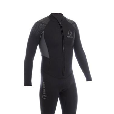 Imagem de Roupa Neoprene para Mergulho 5mm, com Ziper Frontal - Rocas Fun Dive, 
