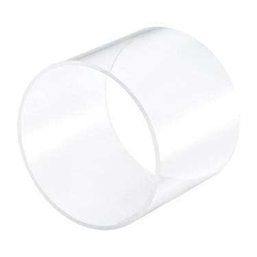 Imagem de DMiotech Tubo de acrílico transparente de 114 mm x 120 mm, tubo de plástico rígido para tubo de água de aquário, sistema de resfriamento de água, encanamento