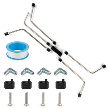 Imagem de ZIBOPAR LS Coolant Crossover Kit de ventilação de vapor compatível com motores LS1 LS2 LS3 LS6 LS7 LS9 LSX completo aço inoxidável universal Gen 3 Coolant Crossover Steam Tube Kit