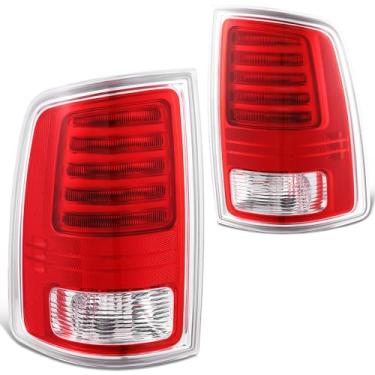 Imagem de DNA MOTORING Par de luzes traseiras LED/halogênio compatível com RAM 1500 13-18/RAM 1500 CLASSIC 19-22/RAM 2500 13-18/RAM 3500 13-18, CH2800203, CH2801203, OEM-TL-018