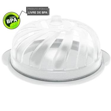 Imagem de Boleira Suporte Porta Bolo Torta Doce com Tampa de Plástico - Uninjet