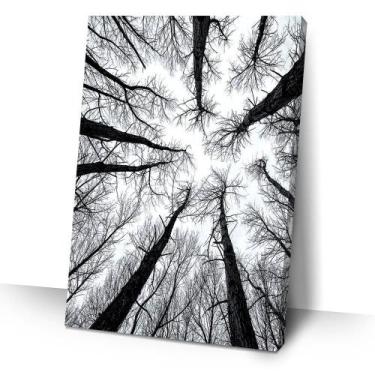 Imagem de Quadro Decorativo Galhos Seco 40x60 Canvas Para Sala Moderna - IQuadro