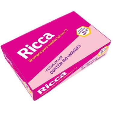 Imagem de Grampo Para Cabelo Loiro N5 Ricca Caixa C/50un 3317