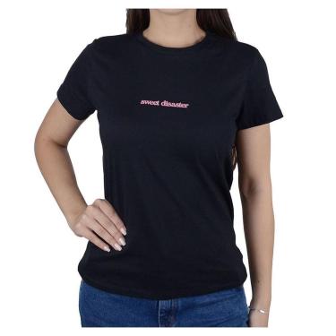 Imagem de Camiseta Feminina Babicat Sweet Preta - B2830-Feminino
