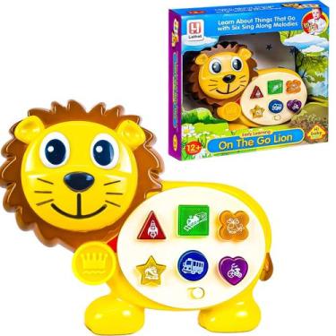 Imagem de Piano Tecladinho Leaozinho Musical Para Bebe Educativo Com Som e Luz -