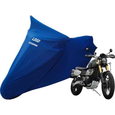 Imagem de Capa De Tecido Para Moto Triumph Scrambler Street Twin - Mz, Azul