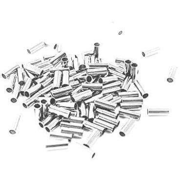 Imagem de 200 Conexões/anilhas/luvas n 3 de alumínio para cabo de aço - RVP