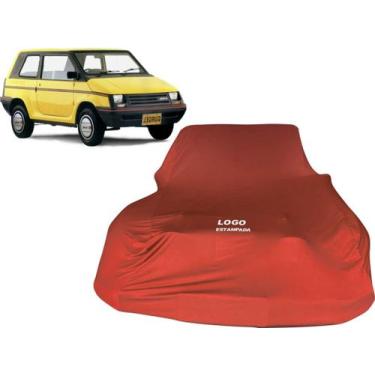 Imagem de Capa Para Cobrir Carro Com Logo Gurgel Br 800 - Mz, Vermelha