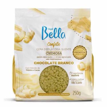 Imagem de Cera Depilatória Confete Chocolate Branco 250g - Depil Bella