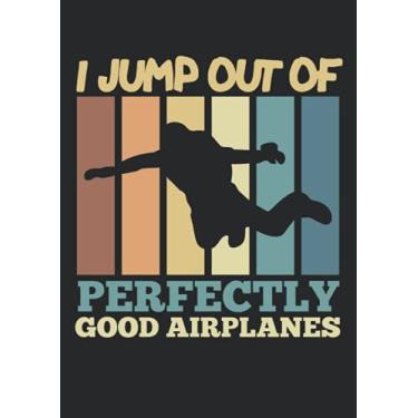 Imagem de Notizbuch A4 dotted, gepunktet, punktiert mit Softcover Design: Skydiving Spruch Fallschirmspringer Witz Spaß Skydiver: 120 dotted (Punktgitter) DIN A4 Seiten