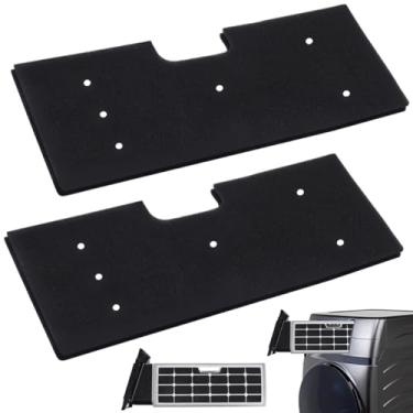 Imagem de Pacote com 2 filtros de fiapos WH01X35719, filtro de fiapos de substituição para combo GE Profile Lavadora e Secadora, filtro de fiapos de substituição para modelo #PFQ97HSPV0DS