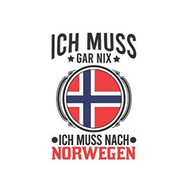 Imagem de Norwegen Notizbuch: Norwegen Urlaub Reise Geschenk / 6x9 Zoll / 120 gepunktete Seiten