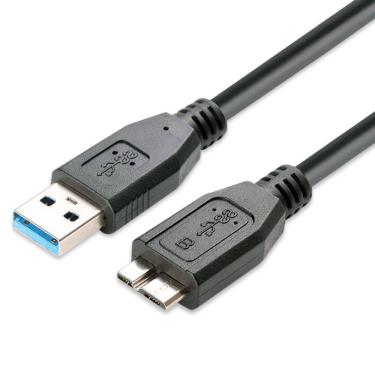 Imagem de Cabo Para Hd Externo USB Micro B 3.0 5gbps 3 Metros Compatível com Samsung Seagate Toshiba Western Digital