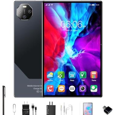 Imagem de Tablet com tela de 11,6 polegadas, 16 GB de RAM + 512 GB de ROM, câmeras de 24 e 32 megapixels, edição WiFi, Android 13(preto)