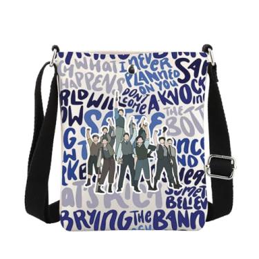 Imagem de MBMSO N-EWSIES Broadway Musical Crossbody Bag King of New York Musical Theater Presentes para N-EWSIES Fãs Musicais Newsboy Presentes, Bolsa transversal N-ewsies