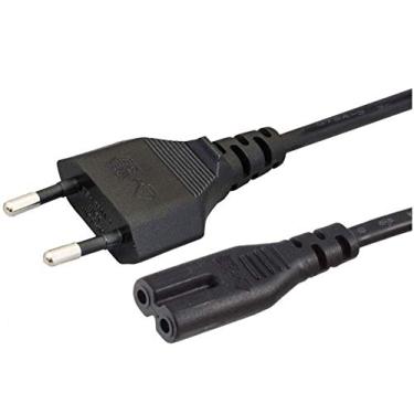 Imagem de BRENDAZ (Pacote Com 10) Cabo De Alimentação Para Impressora Europeia Ue Com 2 Slots, Não Polarizado (Iec-320-C7 Para Cee 7/16) Funciona Com Notebook, Laptop, Impressora, Carregadores, Console De Jog