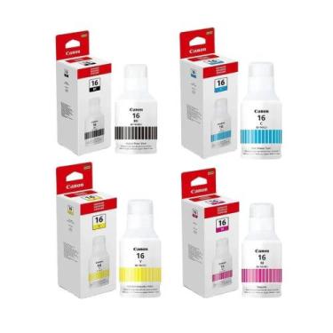 Imagem de Kit Tinta Original Gx6010 Gx7010 Gi-16 G16 - 04 Cores - CANON