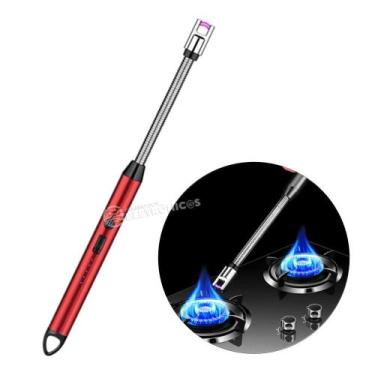 Imagem de Isqueiro Acendedor Elétrico Vela Flexível Fogão Recarregável Acompanha