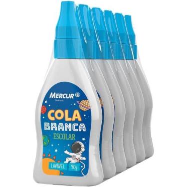 Imagem de Cola Escolar Branca 90G Sistema Solar com Bico Fino Reabastecível Paco