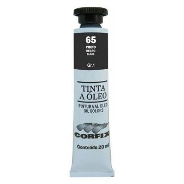 Imagem de Tinta Óleo Corfix 20ml G1 - 30020, 065 - PRETO