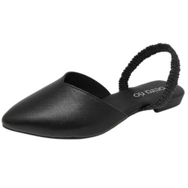 Imagem de Sapato Feminino Mule Conforto Slip On Fácil Calce Beira Rio, Preto nap