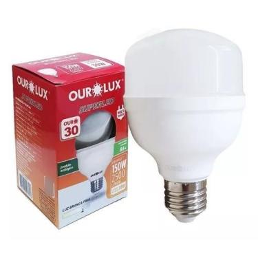 Imagem de Lampada 20W 6500k Branco Frio 1600lm Bocal E27 Bivolt Ourolux, 1 Un