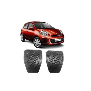 Imagem de Kit Capa Pedal Freio Embreagem March Versa 2010/2015 - Tgimport