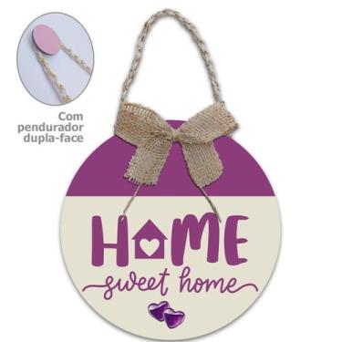 Imagem de Decoração Placa de Porta Guirlanda Frases Bem vindo Jesus Vive Lar Abe