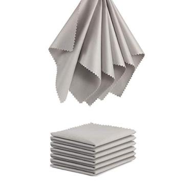 Imagem de Pano de limpeza de microfibra para limpeza de óculos – Pacote com 12 óculos de sol para leitura limpa, toalhetes, lentes de câmera de 12 x 15 cm, microfibra sem fiapos