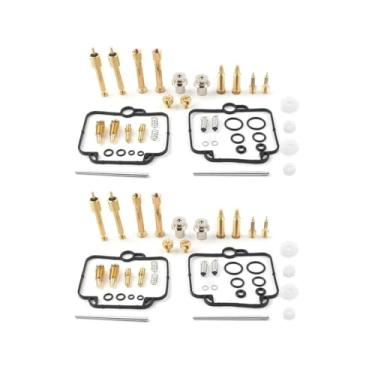 Imagem de Kit de reparo de carburador de motocicleta para Suzuki GS500E DR350 DR250S/SE GSX1100 BST33 BMW F650 peças de jatos de junta de agulha flutuante (2 conjuntos)