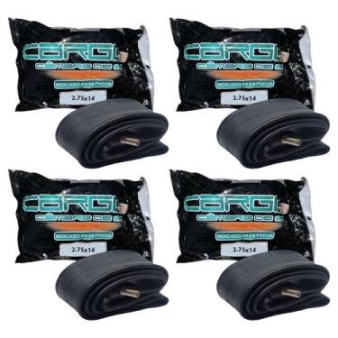 Imagem de Kit Câmara de Ar Moto MJ-14 BIZ 4 Unidades - CARGO