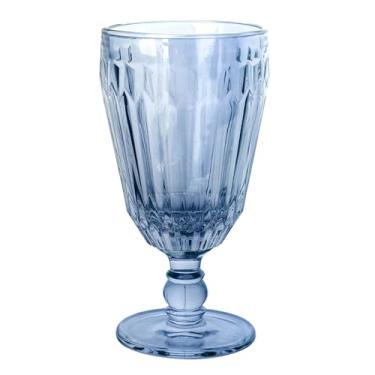 Imagem de Jogo de 6 tacas Bretagne em vidro 330ml A17cm cor azul luster