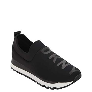 Imagem de DKNY Tênis feminino confortável leve sem cadarço Jadyn, Ashton preto, 38