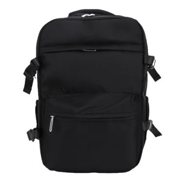 Imagem de Mochila a Vácuo com Bomba, 27L Mochila de Compressão de Grande Capacidade Abertura 180 Graus Mochila de Transporte à Prova D'Água Multicamadas para Mulheres e Homens (Preto)